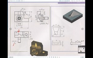 UG《机械制图》第25节：综合实例识图建模（三）_哔哩哔哩_bilibili