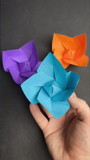 Easy Origami Flower 🪷 #paperflower #diy #origami
