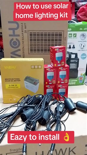 Affordable Solar Lighting System for Home Backup