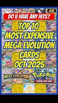 Top 10 Most Expensive Mega Evolution Cards in Pokémon Trading Card Game (TCG) Oct 2025 #shorts