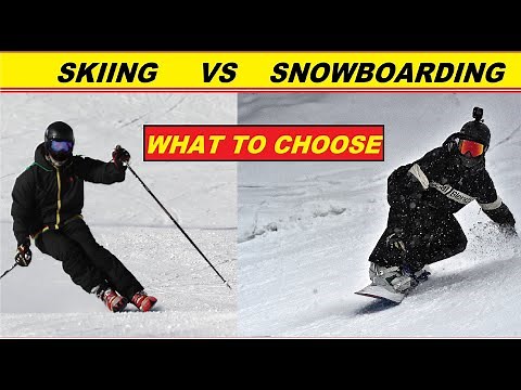 Skiing vs Snowboarding for beginners
