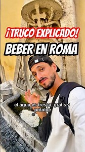 A TRICK to DRINK water in ROME like a true ITALIAN! 😱⛲️ #shorts #italy #rome