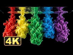 4K Abstract Liquids! Screensaver for Meditation. Paint in Water. Super Fluids
