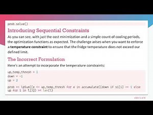 How to Add Sequential Constraints to Optimization Problems Using Python PuLP