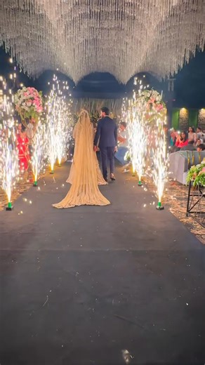 13K views · 282 reactions | Royal Bridal Entry at Walemah Ceremony  A dream moment turned into reality! Watch the bride walk into her fairytale with grace and elegance. ✨ #WalemahVibes #BridalEntry #StageDecor #RoyalWedding #SaqibDecor #Wedding2025 #PakistaniBride #BrideGoals #EventDecor #OkaraEvents #WeddingStage #BridalLook #LoveInTheAir  For bookings: Saqib Flowers & Event Decor, Okara  03457521227 | 03194205543 | Saqib Flowers SᕼOp wedding planner okara | Facebook