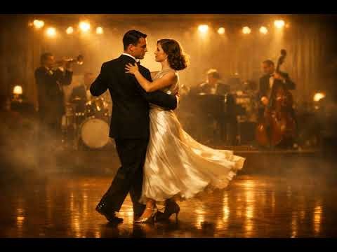 Moonlight on the Floor 🌙 1940s Jazz Foxtrot Song | Vintage Ballroom Dance Vocal