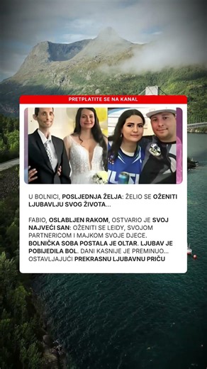 Posljednja želja Vjenčanje u bolnici
