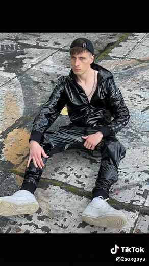 Stylish PVC Tracksuit for Modern Men