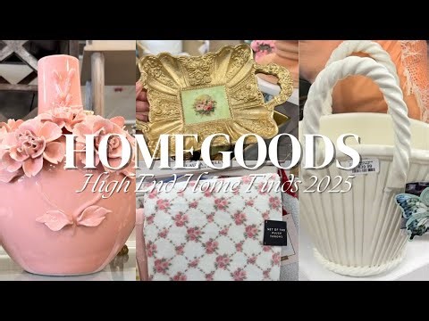HOMEGOODS HIGH END HOME DECOR FINDS | SPRING SHOP WITH ME | WHAT'S NEW AT HOME GOODS