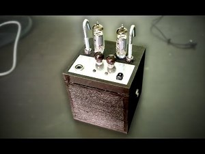 Small homemade tube guitar amp with 6J1/6K4 pentodes (demo and schematic walkthrough)