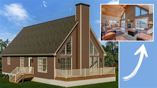 The ULTIMATE "rustic" chalet/lodge modular home! Inside is CRAZY! Prefab House Tour | Chance's Home World