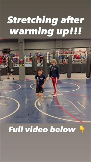 Boxing Stretching after warming up with Coach Mike!!! #shorts