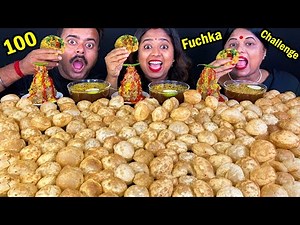 100 Fuchka Eating Challenge | Panipuri / Golgappa Eating Challenge | Indian Food Eating Show