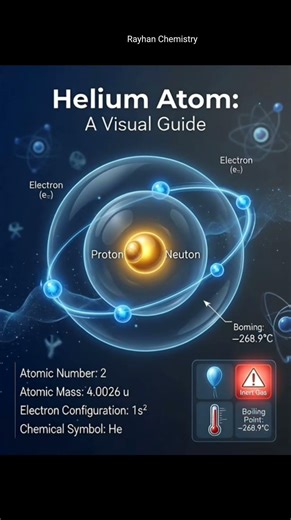 Helium atom #heAtom #periodictable #chemistry #rayhanchemistry