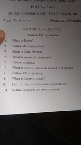 What is Buses?Define Microcomputers.Explain Data formats.Wha... | Filo