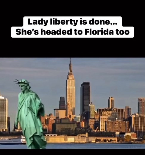 618K views · 31K reactions | Lady Liberty leaving New York! | Michael Knapp | Facebook