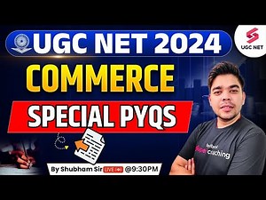 UGC NET Commerce Previous Year Question Paper With Answers | UGC NET Commerce By Shubham Sir