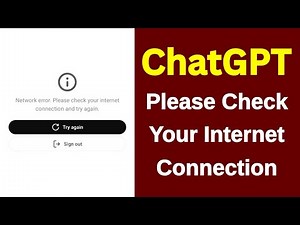 ChatGPT Network error Please check your internet connection problem | Chatgpt app Not opening