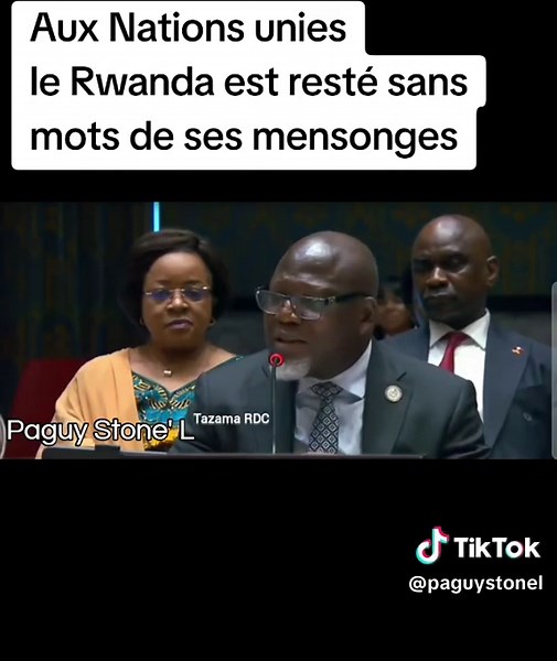 Rwanda sans mots à l'ONU suite à des mensonges