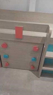 Sonoma Loft Bunk Bed W/Desk -on- Wheels and Drawers