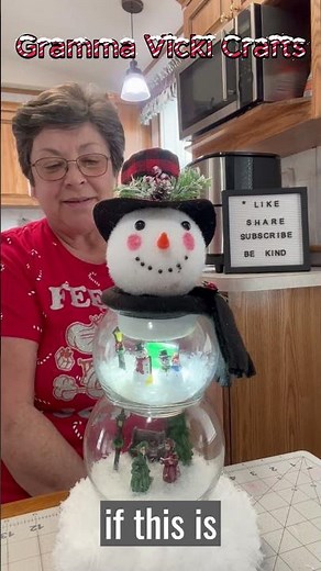 Fishbowl Snowman Craft Tutorial! #christmasdecorations