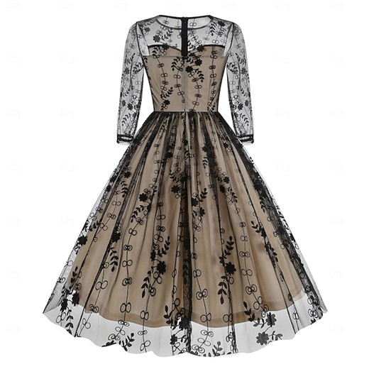 Retro Vintage 1950s Dress Swing Dress Fancy Dress Women's Carnival Masquerade Daily Wear Bachelorette Party Adults' Dress Homecoming Dresses 2025 - $44.99