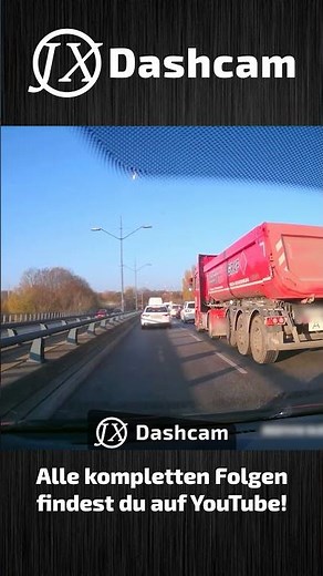 Using the parking lot to skip traffic and then blowing through a red light... #berlin #dashcam