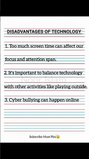 Disadvantages of Technology-10 lines on technology disadvantages-essay on technology- #10linesessay