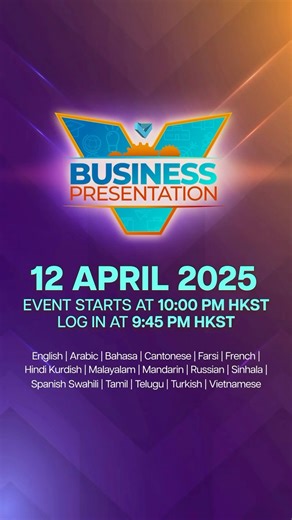 The global V Business Presentation is going live today! Tune in to the live broadcast at 10:00 PM HKST and enjoy an amazing presentation from the top minds of network marketing. Don’t miss the chance to take away groundbreaking insights! >> https://vbp2025.vtube.net/ | THE V