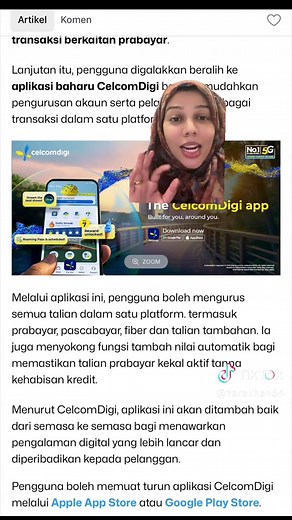 Celcom Life dan MyDigi: Update untuk Pengguna