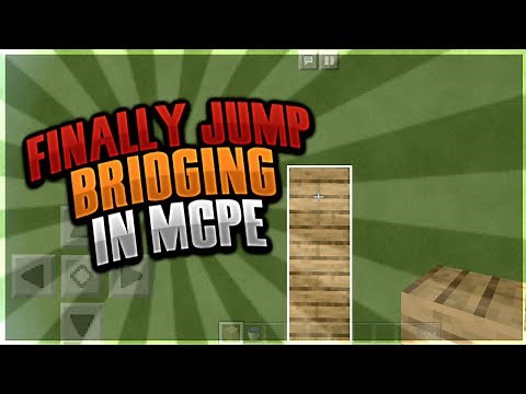 How to jump bridge in minecraft pocket edition!