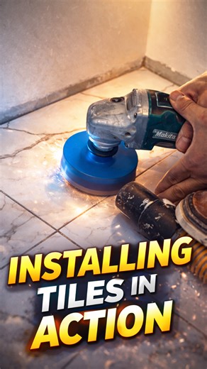 Behind the scenes: Installing tile in real time