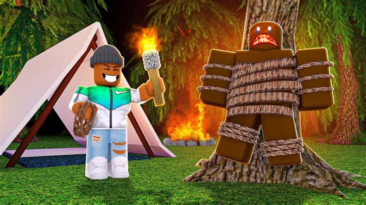 I captured the monster in Roblox (Camping part 13 - Stranded)