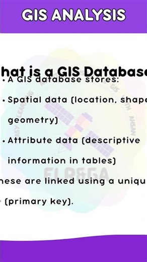 Database analysis #gisforbeginners