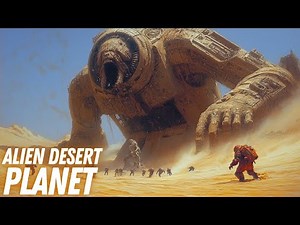 Alien Desert Planet: A Sci-Fi Journey with Gigantic Beings | AI-Generated Video
