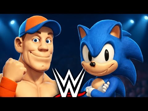 Sonic Joins WWE: Cena & The Blue Blur Team Up!