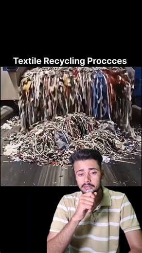 How Old Clothes Are Recycled Into New Fabric | Textile Recycling Process Explained ♻️