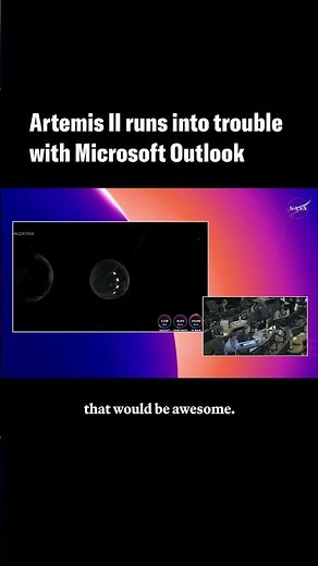 Artemis astronauts have trouble with Microsoft Outlook