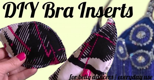DIY Bra Inserts / Bra Pads for Belly Dancers (and everyday use) - SPARKLY BELLY