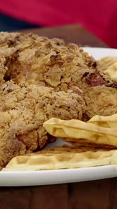 Irresistibly crispy fried chicken meets cornbread waffles — but what takes this dish to the next level? That maple hot sauce drizzle 🥵💯 Stream more of #GuysRanchKitchen on Max: https://streamonm.ax/49k0byb! #StreamOnMax Get Chef Aaron May's recipe: https://foodtv.com/3wvF0H5 | Food Network