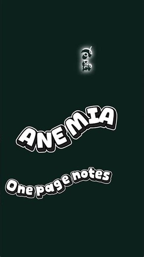 Anemia || adult health nursing 3rd semester || bsc nursing 3rd sem #anemia #nursingstudent #shorts