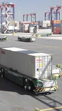 LONG BEACH: THE FIRST FULLY AUTOMATED CONTAINER TERMINAL IN US | Container Planet #shorts