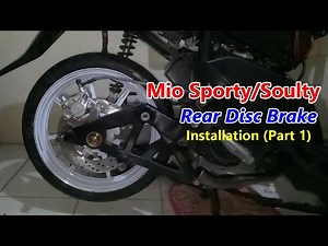 Mio Sporty Rear Disc Brake Installation