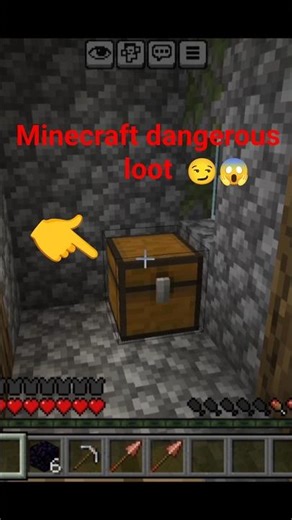 Minecraft dangerous loot in black smith house 🏠