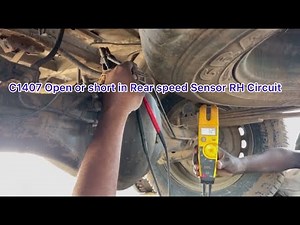 C1407 Open or short in Rear speed Sensor RH Circuitهايلوكس 2020اصلح عطل ابي ايس