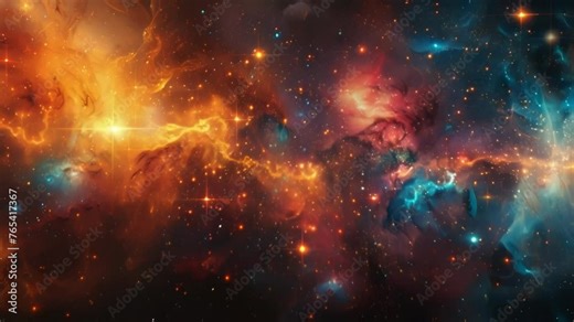 A collage of abstract symbols and shapes merging and clashing to represent the paradoxical coexistence of chaos and order in quantum physics.