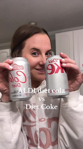 Aldi diet cola vs Diet Coke taste test!!! #aldi #dietcoke #aldidietcola #genericvsnamebrand #tastetest #aldifinds