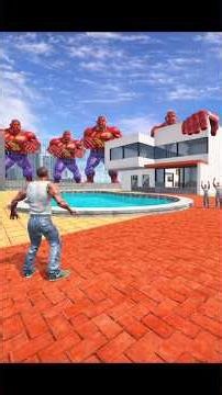 Franklin Vs Giant Zombie Hulk In Indian Bike Driving 3D #shortsfeed