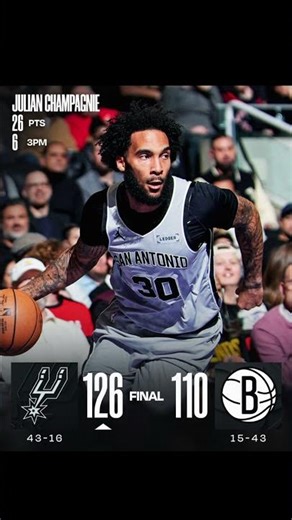 San Antonio Spurs versus the Brooklyn Nets game score ￼