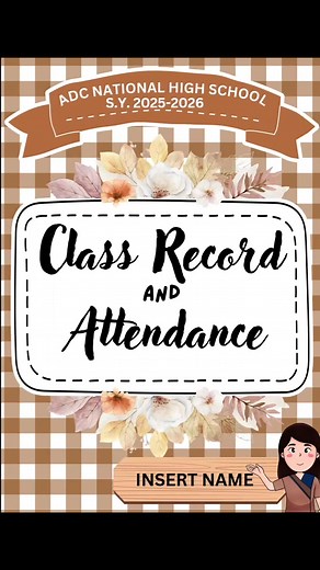 10K views · 20 reactions | CLASS RECORD AND ATTENDANCE TEMPLATE S.Y. 2025-2026 #classrecord | ADC DigiCrafts | Facebook